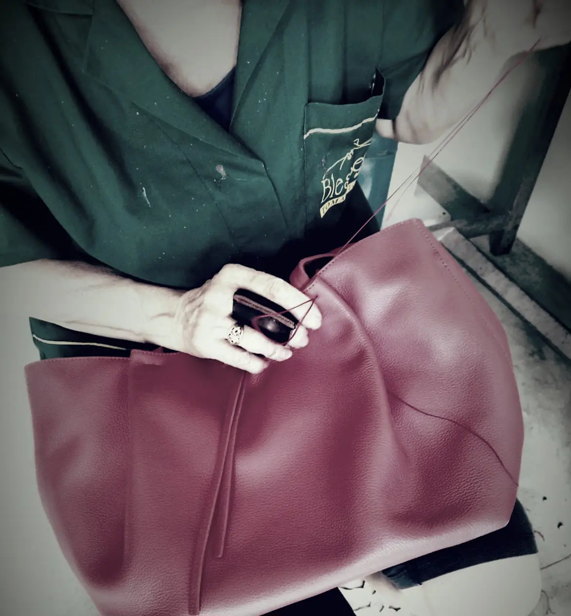 Materiali e texture per borse fatte a mano